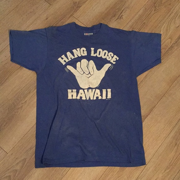 Other - Vintage 80s 90s hang loose Hawaii t shirt USA